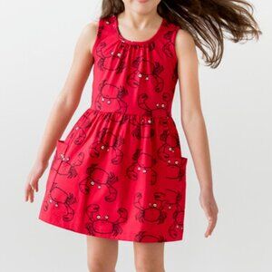 Hanna Andersson So Breezy Pocket Shell Pink Stripe Tank Dress 5